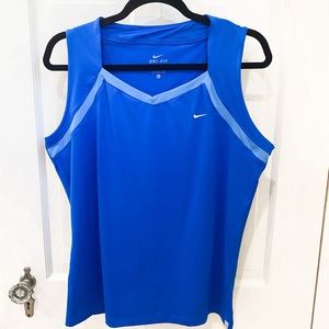 NIKE Woman’s Dri- Fit Blue Tennis Tank Top
